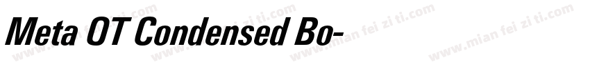 Meta OT Condensed Bo字体转换